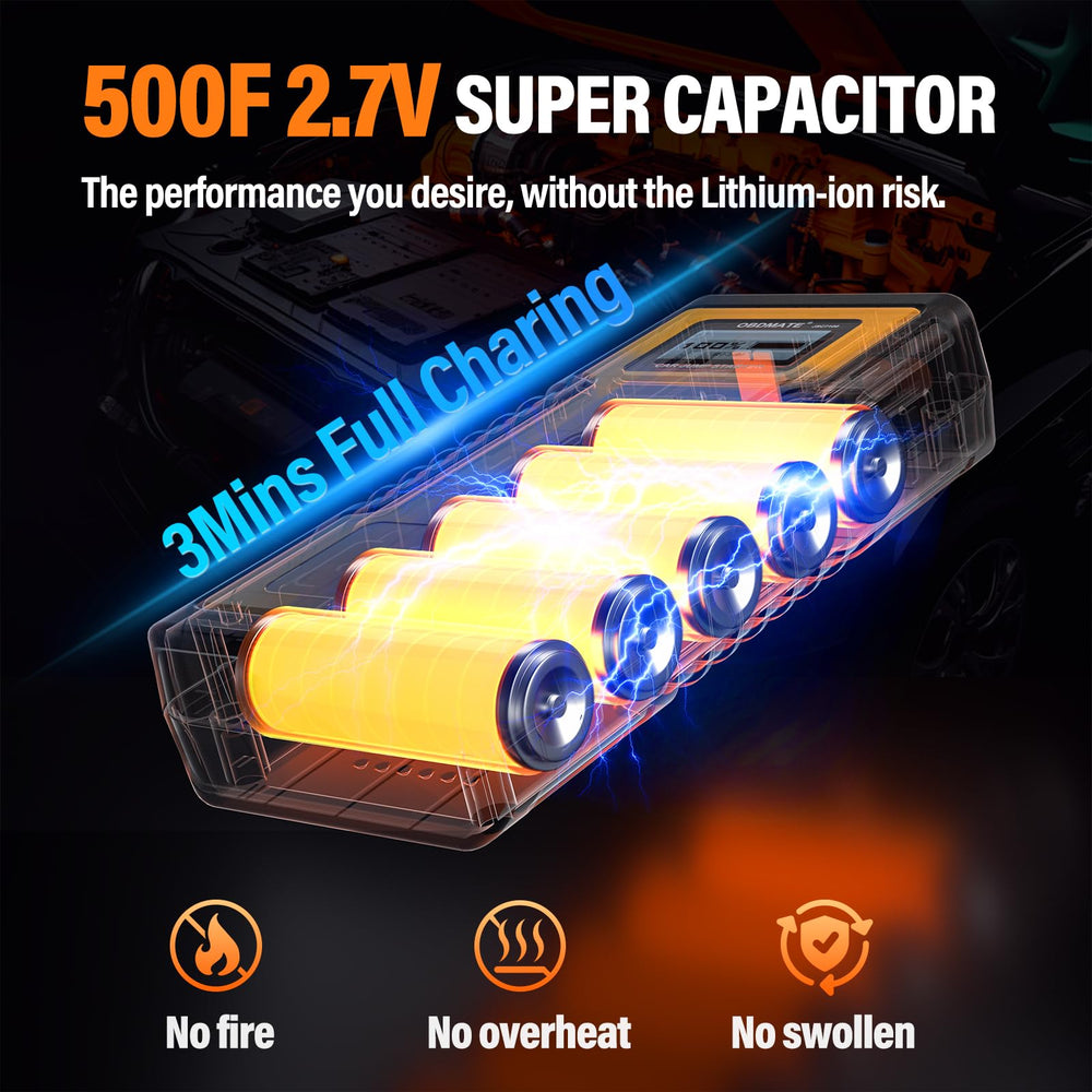 OBDMATE JSC7100 operates across extreme temperatures for reliable starts.