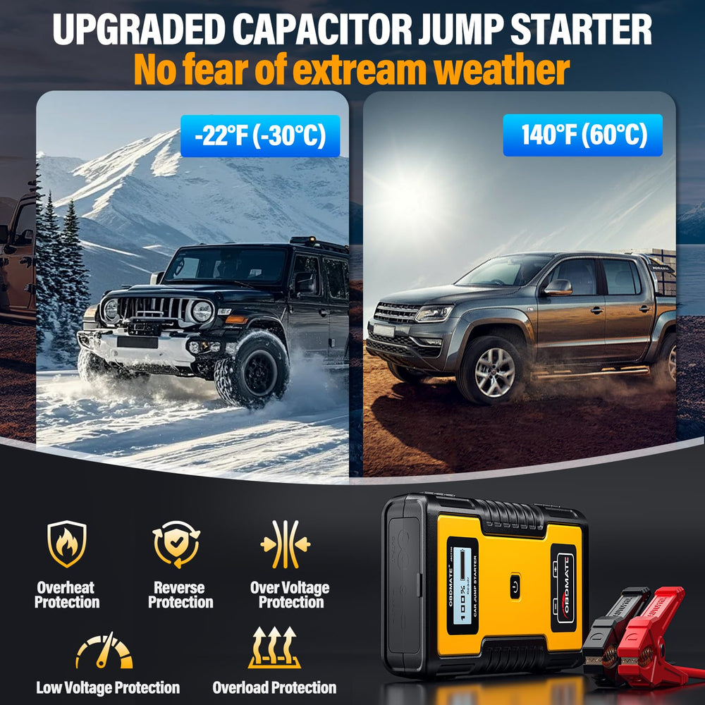 OBDMATE JSC7100 offers three charging options for flexible recharging.