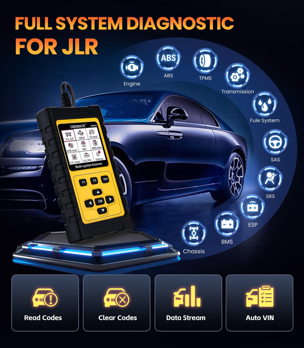 OBDMATE OM501 screen displaying fault codes and real-time data for quick insights.