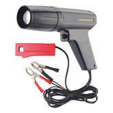 OBDMONSTER ignition timing light front view showing ergonomic pistol design for easy timing checks
