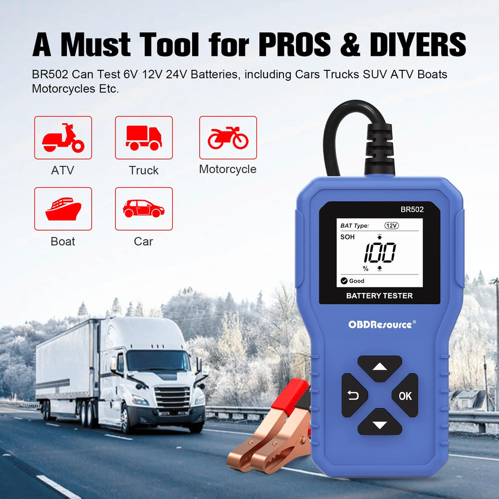 OBDResource BR502 safety features guard the circuit during testing.
