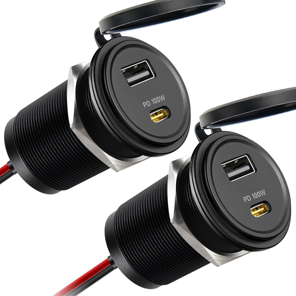 Obeaming 118W 12V USB outlet ready for fast charging on the road