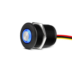 Obeaming 12V dimmer front view with blue backlight for night visibility