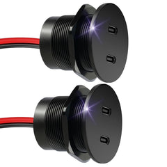 Obeaming 50W dual USB-C ports for fast charging on the go.