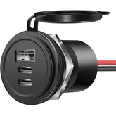 Obeaming 72W 3-Port USB outlet with triple charging ports for versatile on-the-road power.