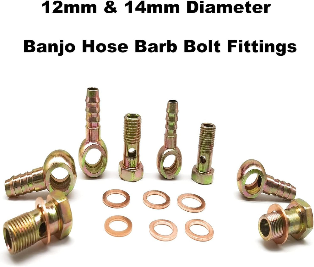 OBQSNS banjo bolt 14mm with M14x1.5 thread for reliable mounts.