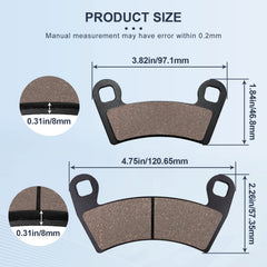 OCEAIR General XP 1000 EPS brake pads provide strong, stable braking.