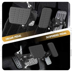 OceanicEcho pedal extender installed on car pedal for easier operation.