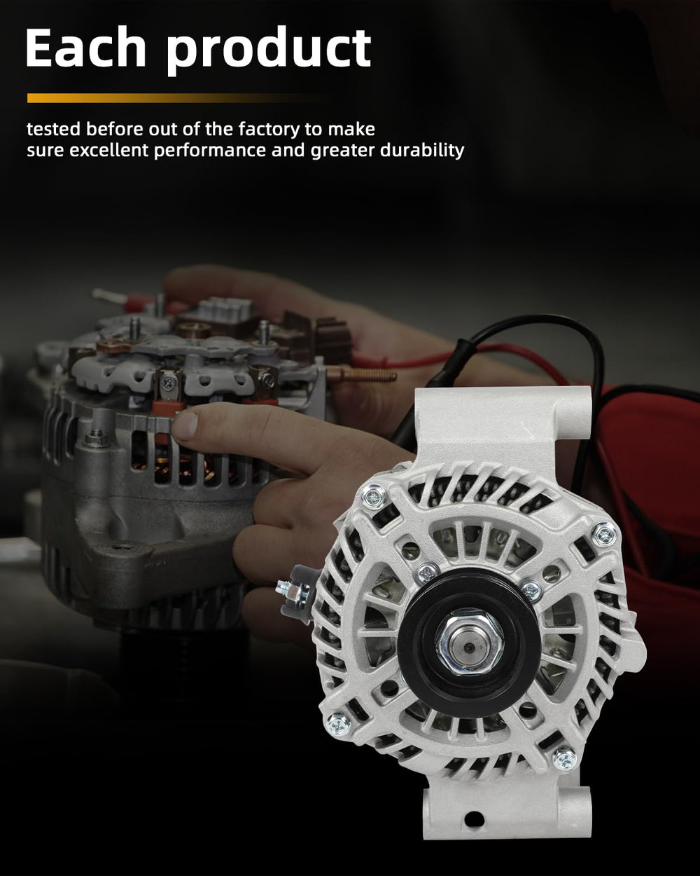 OCPTY alternator for Mercury Mariner front view, stable output