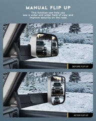 OCPTY tow mirrors amber turn-signal light for Ram signaling