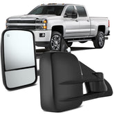 OCPTY towing mirror driver-side with power heated black housing for frost visibility