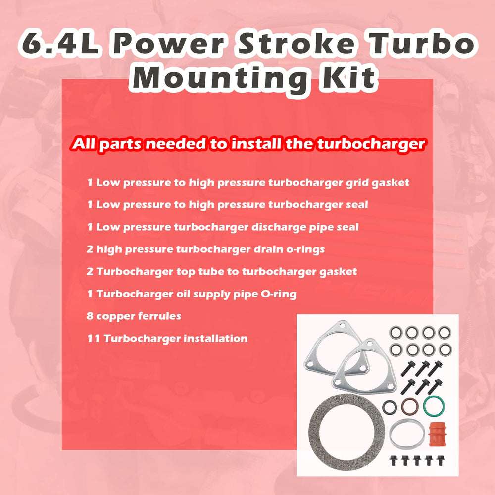 OCTAOR Turbo Mounting Seal Kit stainless-steel gaskets provide durable performance for long-term use.