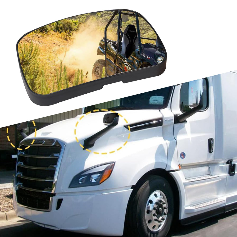 oddiyer hood mirror glass for Cascadia right side enhances visibility for safer lane changes.