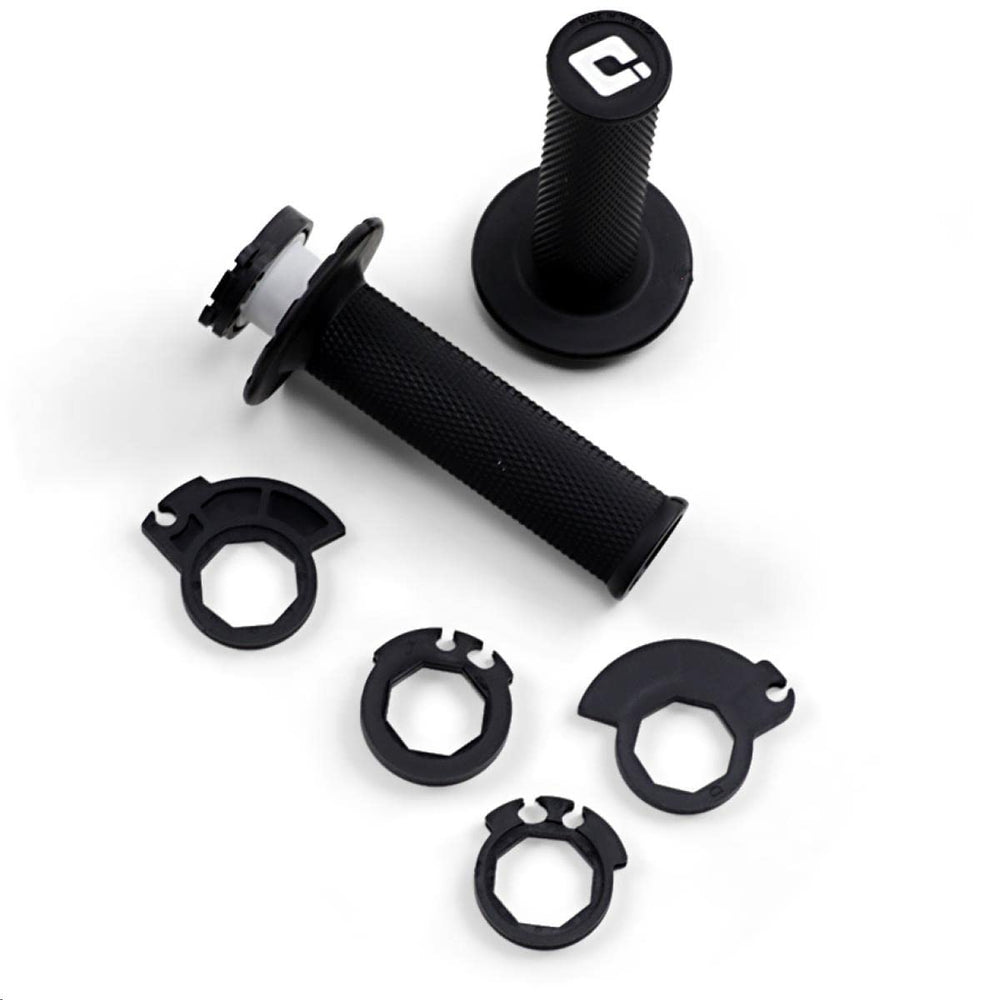 ODI DirtFREAK H36NWB lock-on grip in black and white for slip-free control and quick installs