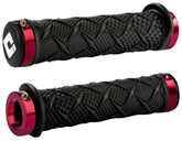 ODI X-Treme Lock-On ATV grips with black and red clamps offer superior traction.