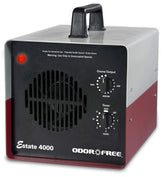 OdorFree Estate 4000 ozone output treats large spaces.