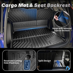 OEDRO CR-V trunk mat edge and protection guard cargo area from scratches.