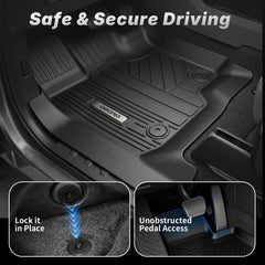 OEDRO F-150 Lightning front floor mats provide precise, snug coverage.