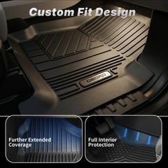 OEDRO F-150 Lightning rear floor mats shield against mud and moisture.