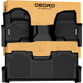 OEDRO floor mats for Ford F-250/F-350 Crew Cab front row fit protects carpet and keeps dirt at bay.