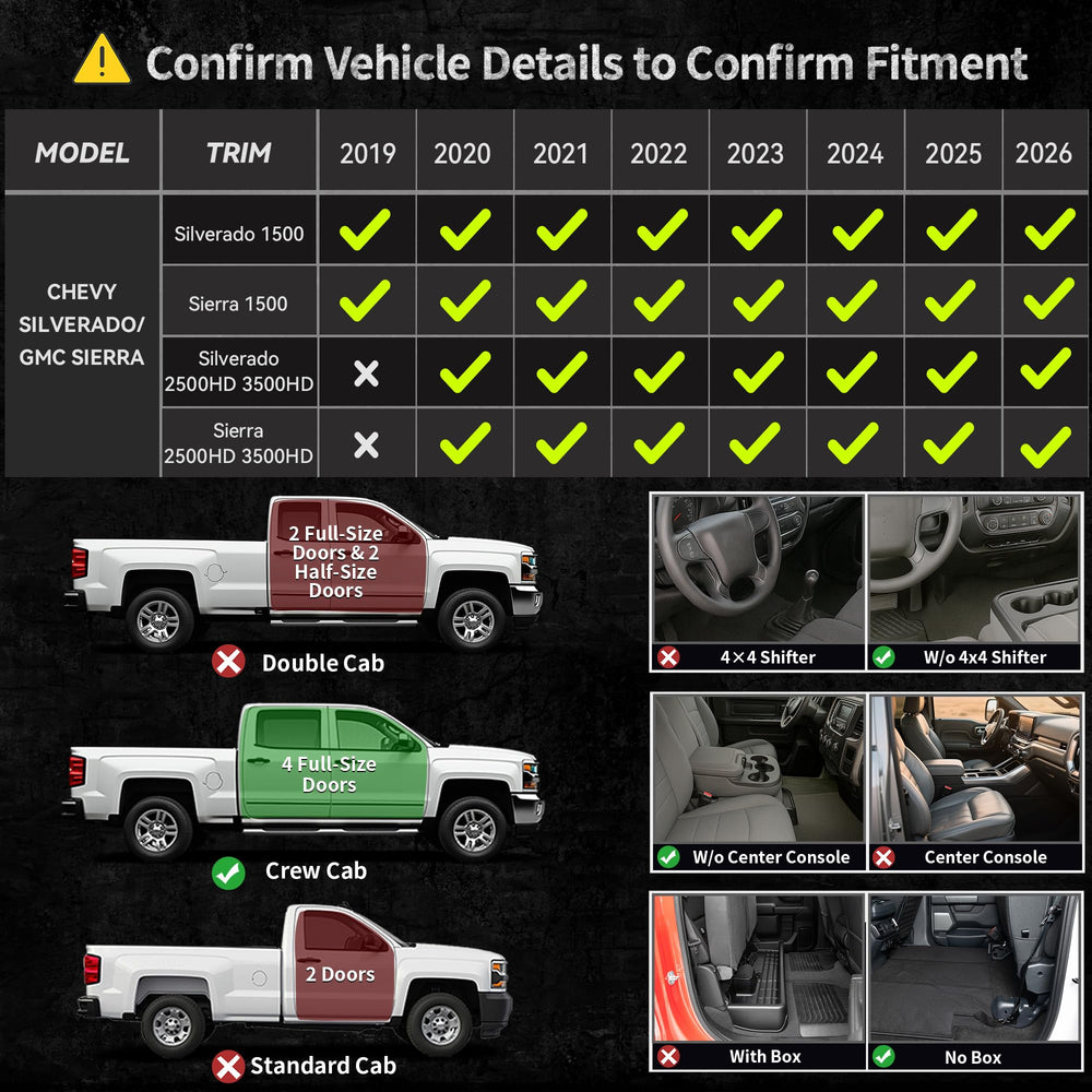 OEDRO front mat for GMC Sierra Denali 1500 delivers all-weather grip.