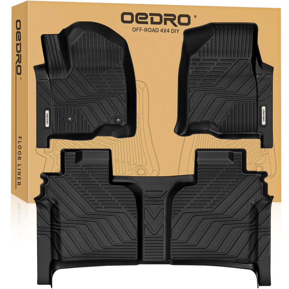 OEDRO front floor mats for Silverado/Sierra with precise fit and durability