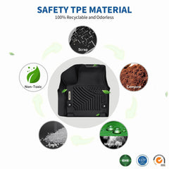 OEDRO Pacifica floor liners are easy to wipe clean or rinse.