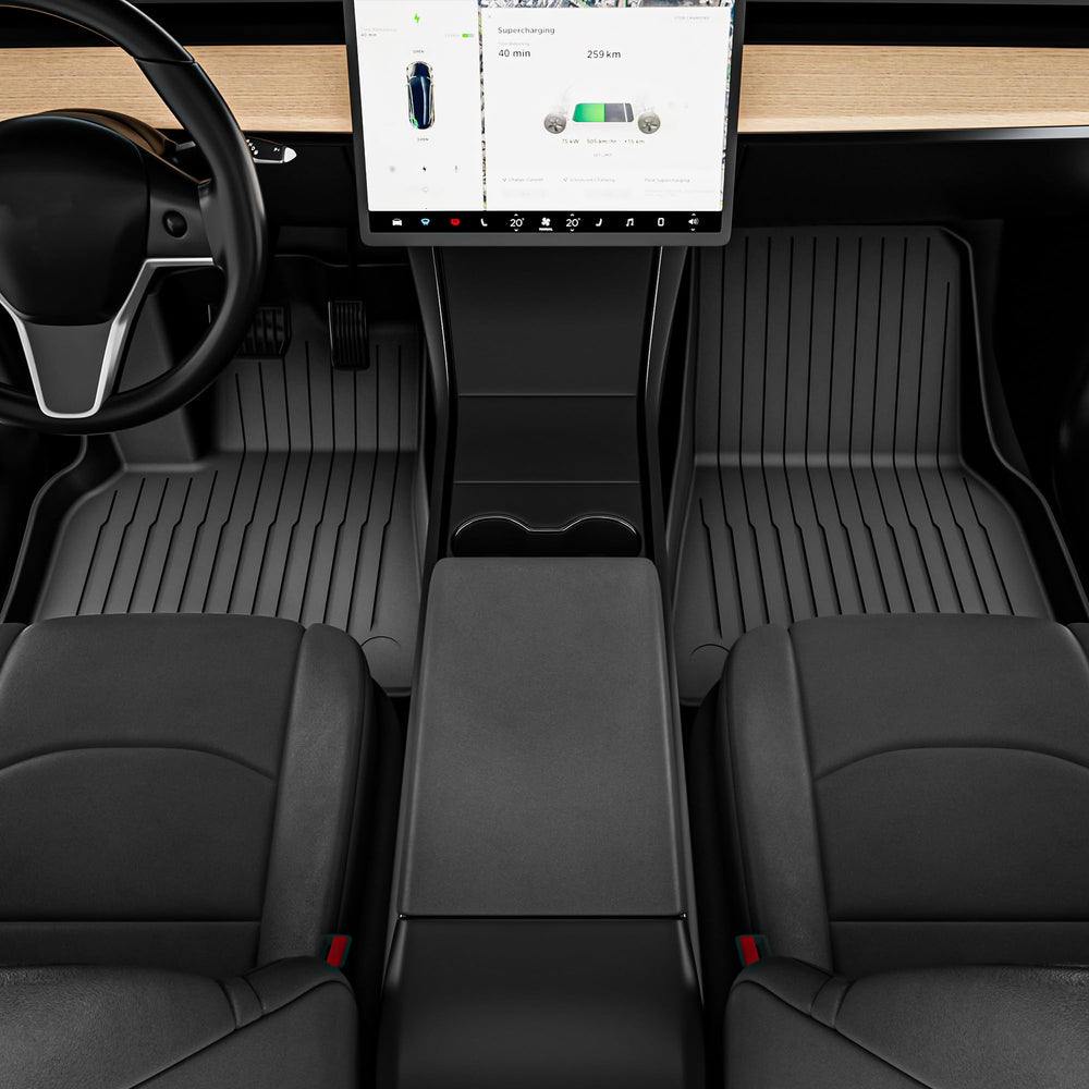 OEDRO Tesla Model Y Juniper front right floor mat with snug contour