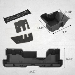 Fits precisely with no gaps, enhancing cabin storage without altering seat integrity