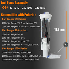 OEKITS Polaris Ranger 900XP fuel pump assembly, direct-fit upgrade
