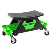 OEMTOOLS 24986 heavy-duty rolling workbench with front drawer for easy parts access.