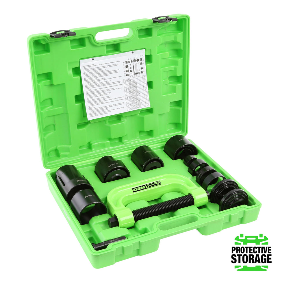 OEMTOOLS 25104 forged steel c-frame supports tough ball joint tasks.