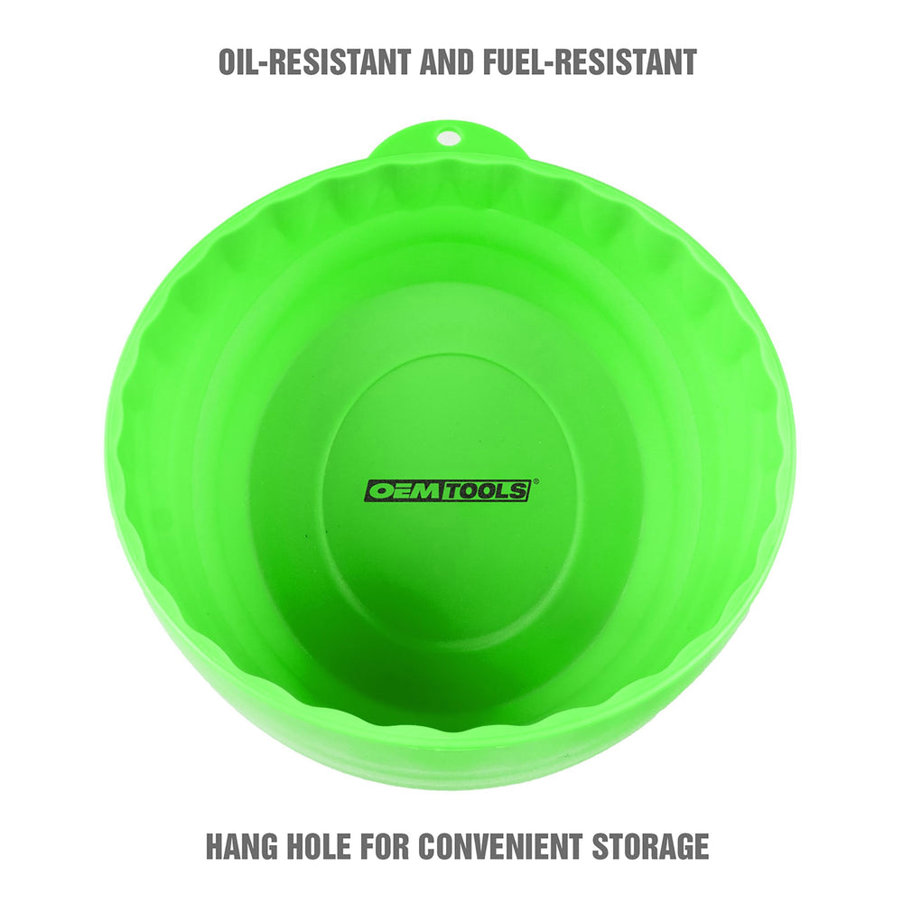OEMTOOLS 25114 magnetic nut cup shown on metal surface for organized fasteners
