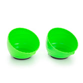 OEMTOOLS 25115 green magnetic nut cups on a workbench hold fasteners within reach.