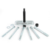 OEMTOOLS 25200 steering wheel puller kit in a complete removal setup for many vehicles
