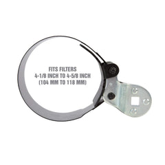 OEMTOOLS 25231 secure grip wide band ensures steady control on stubborn filters