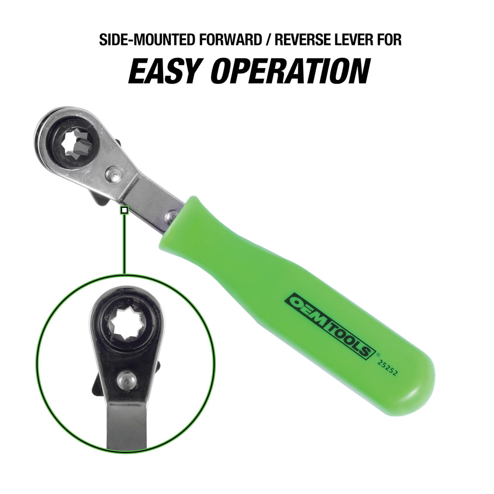 OEMTOOLS 25252 side lever with forward/reverse action for quick brake adjustments.