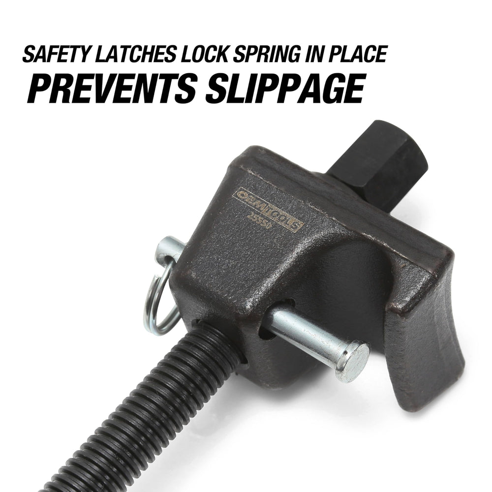OEMTOOLS 25553 heat-treated forcing mechanism stands up to frequent use.