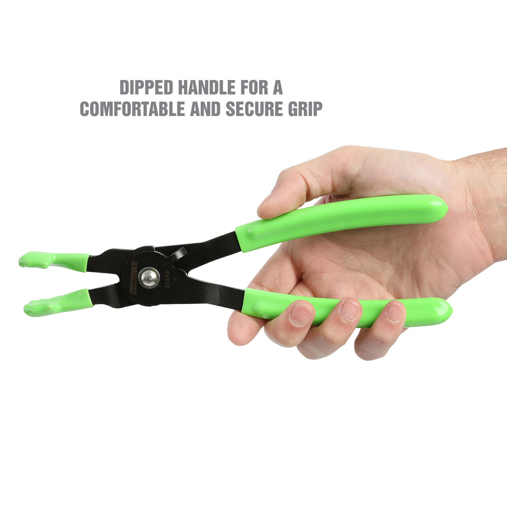 OEMTOOLS 25559 dipped grip handle provides secure control in confined spaces.