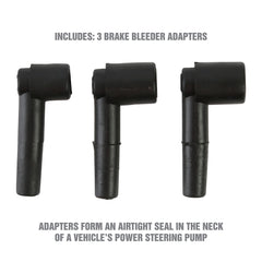 OEMTOOLS 27311 performing brake system air removal during maintenance.