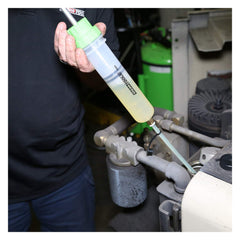 OEMTOOLS compact 200cc pump fits tight engine bays and motorcycles.