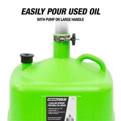 OEMTOOLS 17-inch funnel minimizes spills while capturing oil.