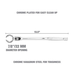 OEMTOOLS Posi-Grip oxygen sensor wrench secures flats to prevent slipping.
