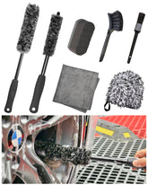 oesee 7PCS wheel cleaning kit with large woolie brush safely removing grime from alloy wheels