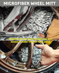 oesee tire brush with soft bristles for smooth scrubbing