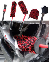 oesee metal-free wheel brush angled reach for inside wheel barrels and crevices.