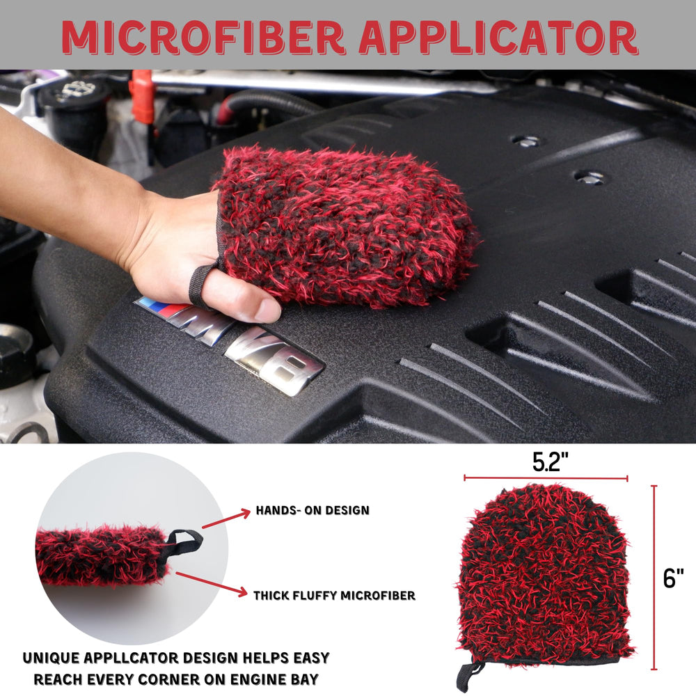 Oesee microfiber applicator mitt provides precise grip for safe application