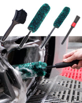 oesee professional wheel brush with soft fibers for scratch-free rim cleaning