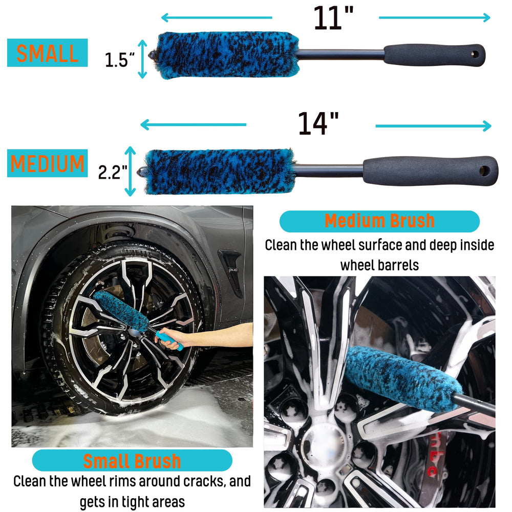 oesee tire brush designed to lift embedded dirt from tires