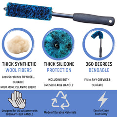 oesee tire dressing pads and microfiber towel for even finish